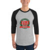 Juneteenth Augusta 3/4 Sleeve Raglan Shirt (Unisex) - Image 3